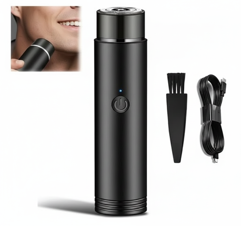 Mini Portable Electric Shaver – USB Rechargeable, Wet & Dry, Pocket-Sized