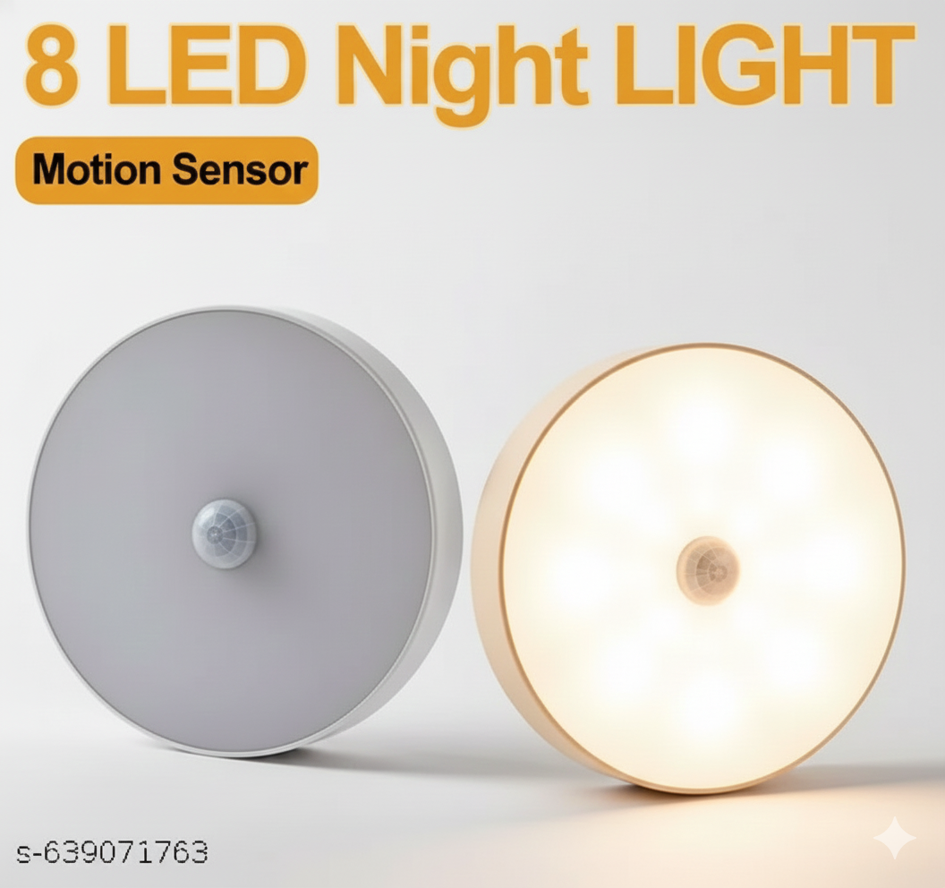 VIAXANA Motion Sensor LED Night Light – USB Rechargeable & Wireless