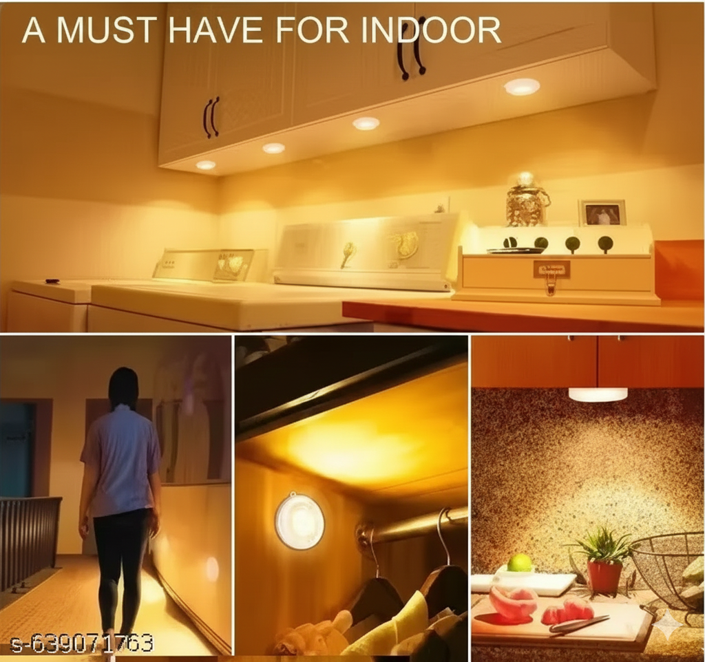 VIAXANA Motion Sensor LED Night Light – USB Rechargeable & Wireless