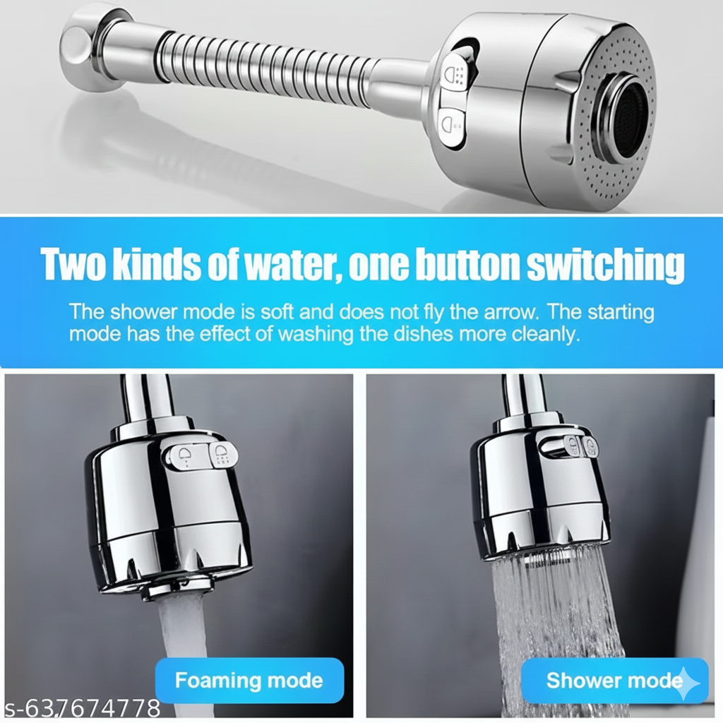 360° Flexible Sink Sprayer – Steel