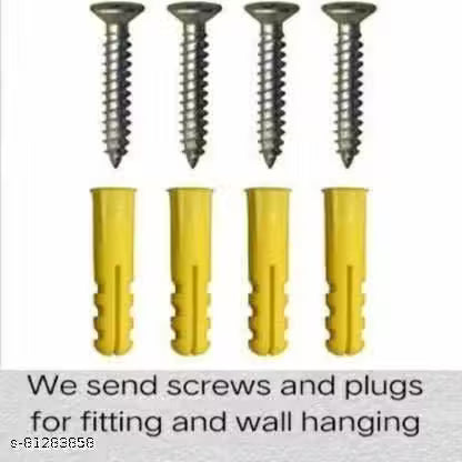 Wooden Wall Mount TV Set Top Box Stand | 2-Tier Wall Shelf (Brown)