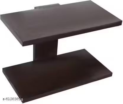 Wooden Wall Mount TV Set Top Box Stand | 2-Tier Wall Shelf (Brown)