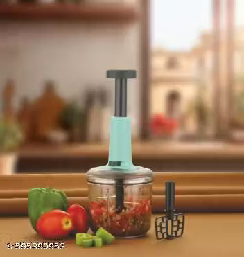 KTKM Enterprises Manual Hand Press Push Chopper